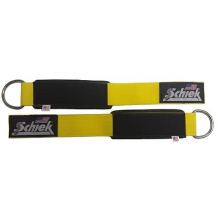 Schiek Sports Ankle Straps, Yellow S-1700YE